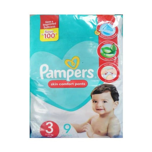 Pampers Skin Comfort Pants Size 3 (Midi), 9 Ct - Vitamins House