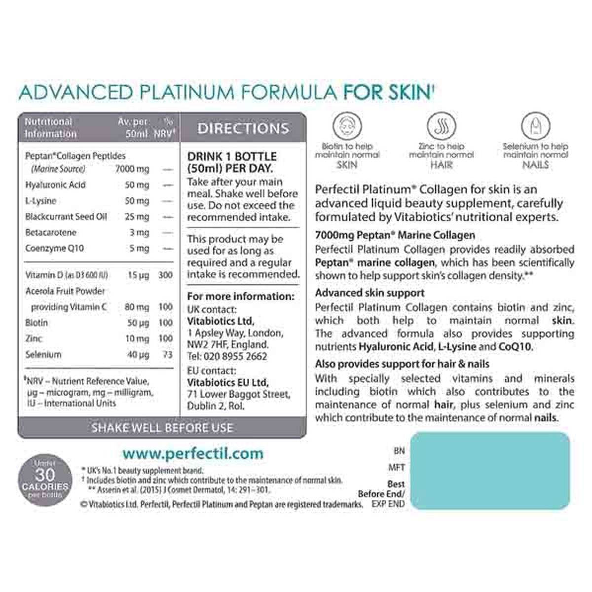 Perfectil Platinum Collagen Skin Drink - Vitamins House Perfectil Platinum Collagen Skin Drink - Vitamins House