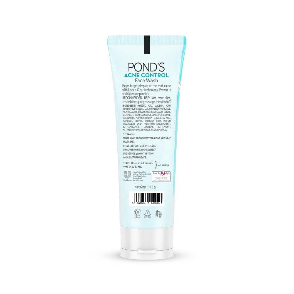Pond's Acne Control Face Wash, 50g - Vitamins House Pond's Acne Control Face Wash, 50g - Vitamins House