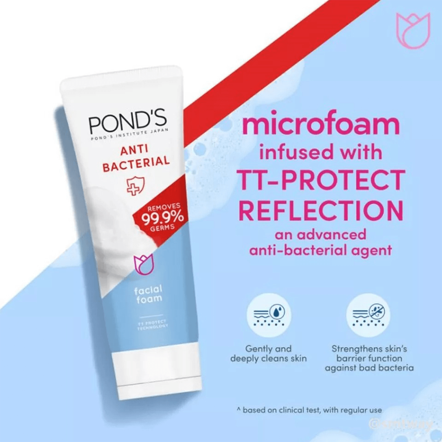 Pond's Anti-Bacterial Facial Foam, 100g - Vitamins House Pond's Anti-Bacterial Facial Foam, 100g - Vitamins House
