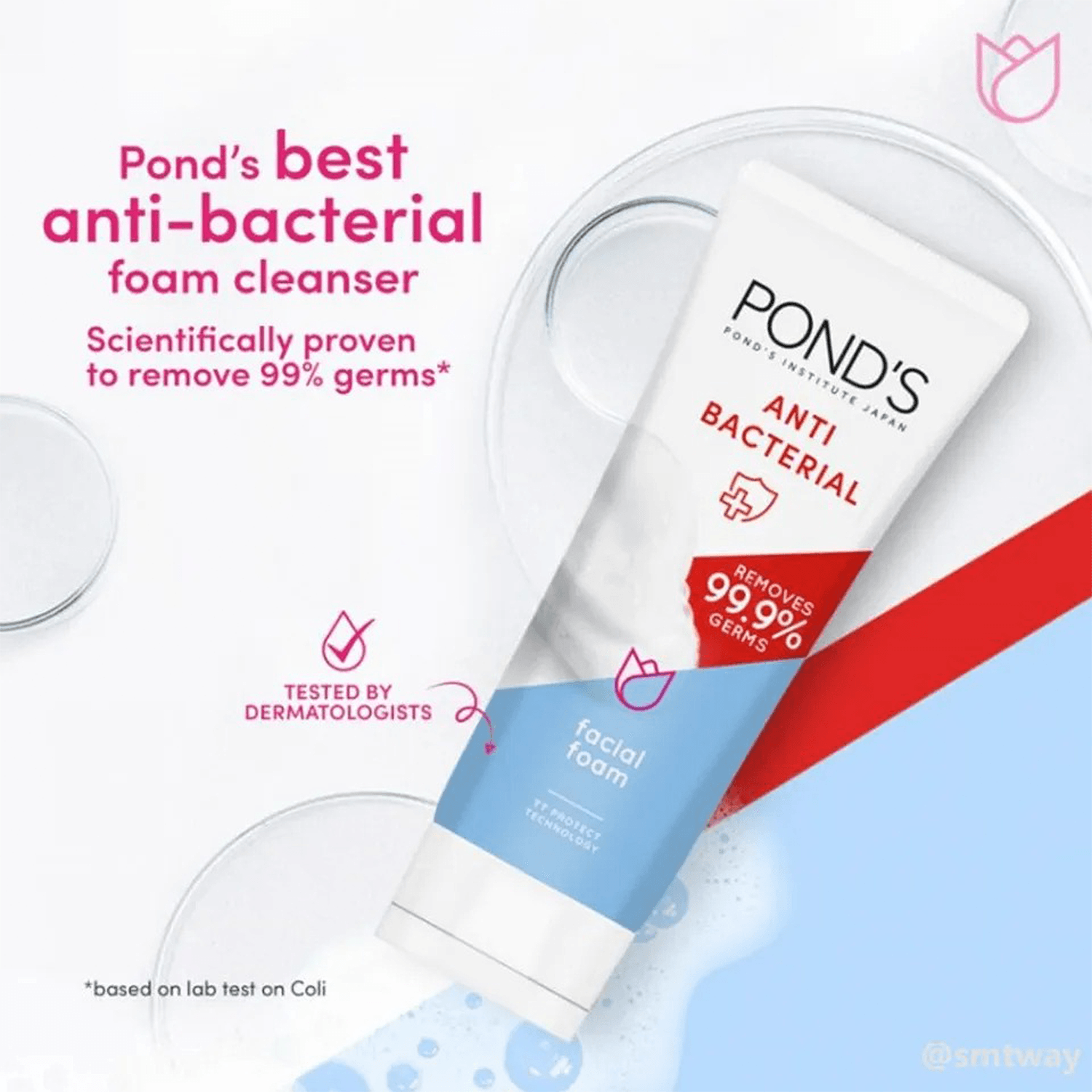 Pond's Anti-Bacterial Facial Foam, 100g - Vitamins House Pond's Anti-Bacterial Facial Foam, 100g - Vitamins House