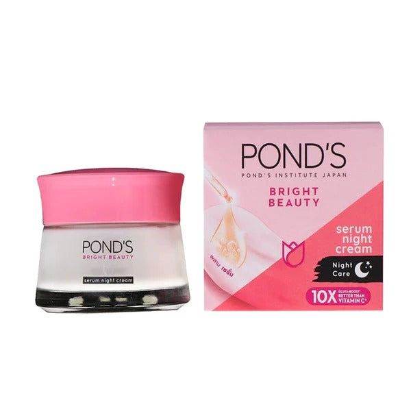 Pond's Bright Beauty Serum Night Cream, 50g - Vitamins House Pond's Bright Beauty Serum Night Cream, 50g - Vitamins House