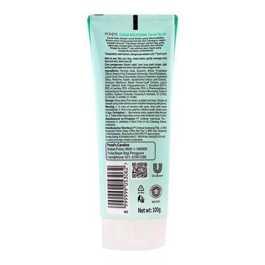 Pond's Clear Solutions Facial Scrub, 100g - Vitamins House
