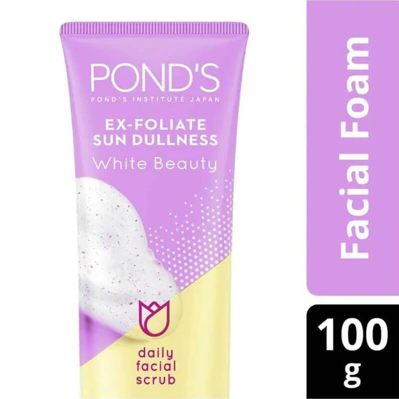 Pond's Ex-Foliate Sun Dullness Daily Facial Scrub, 100g - Vitamins House Pond's Ex-Foliate Sun Dullness Daily Facial Scrub, 100g - Vitamins House
