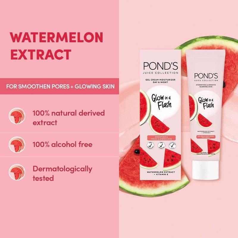 Pond's Glow in a Flash Facial Cleanser Watermelon Extract, 90g - Vitamins House Pond's Glow in a Flash Facial Cleanser Watermelon Extract, 90g - Vitamins House