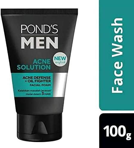 Pond's Men Acne Solution Facial Foam, 100g - Vitamins House