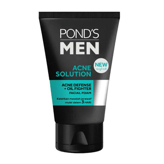 Pond's Men Acne Solution Facial Foam, 100g - Vitamins House