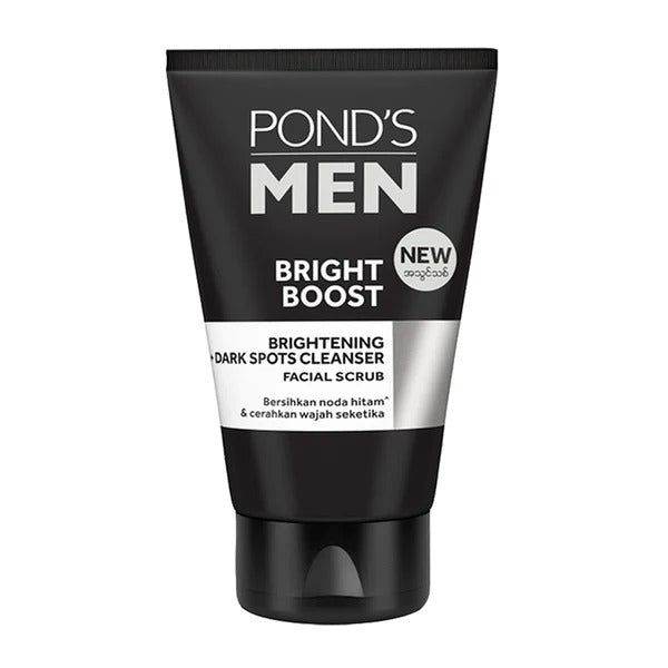 Pond's Men Bright Boost Facial Scrub, 100g - Vitamins House Pond's Men Bright Boost Facial Scrub, 100g - Vitamins House