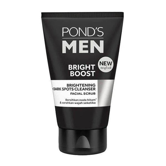 Pond's Men Bright Boost Facial Scrub, 100g - Vitamins House