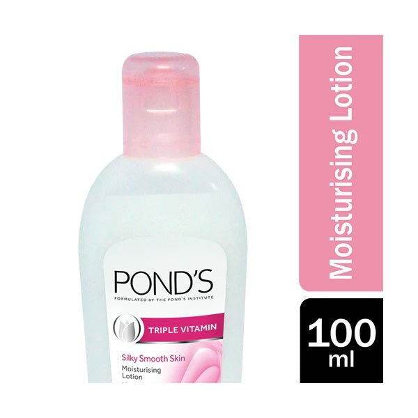 Pond's Triple Vitamin Silky Smooth Skin Moisturising Lotion, 100ml - Vitamins House Pond's Triple Vitamin Silky Smooth Skin Moisturising Lotion, 100ml - Vitamins House