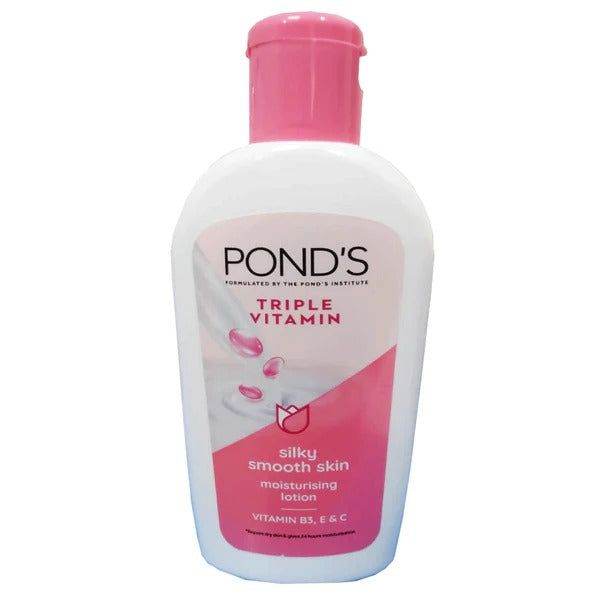 Pond's Triple Vitamin Silky Smooth Skin Moisturising Lotion, 200ml - Vitamins House Pond's Triple Vitamin Silky Smooth Skin Moisturising Lotion, 200ml - Vitamins House