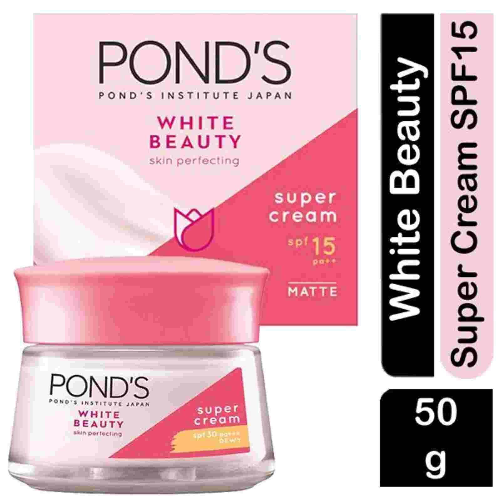 Pond's White Beauty Skin Perfecting Super Cream SPF 15, 50g - Vitamins House Pond's White Beauty Skin Perfecting Super Cream SPF 15, 50g - Vitamins House