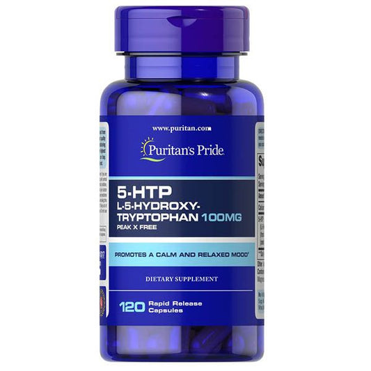 Puritan's Pride 5 HTP L.5.Hydroxy Tryptophan 100mg 120 Capsules - Vitamins House