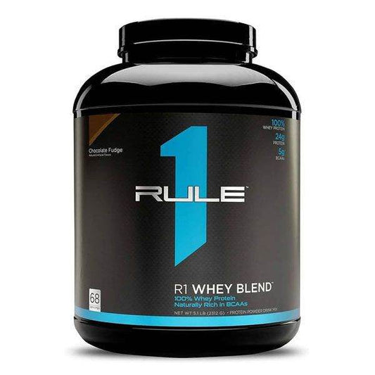 Rule 1 Proteins R1 Mezcla de suero de leche, 68 porciones, chocolate dulce de chocolate - Vitamins House