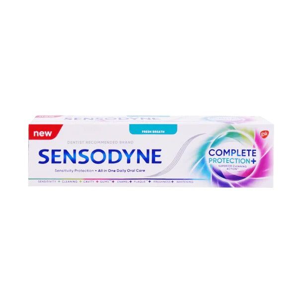 Sensodyne Complete Protection + Superior Cleaning Action Toothpaste, 70g - Vitamins House Sensodyne Complete Protection + Superior Cleaning Action Toothpaste, 70g - Vitamins House