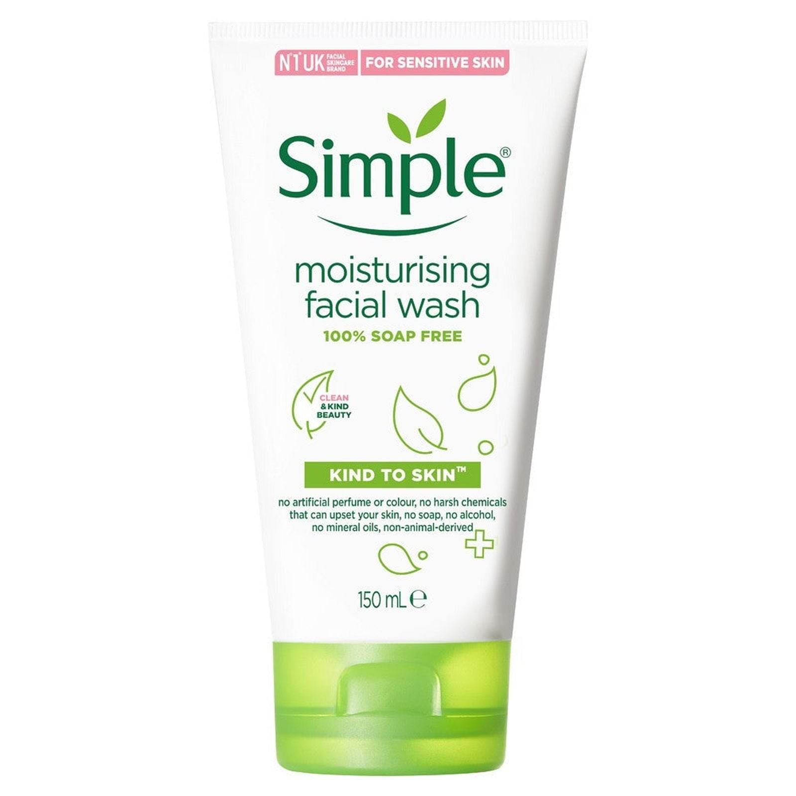 Simple Moisturising Facial Wash 150Ml - Vitamins House Simple Moisturising Facial Wash 150Ml - Vitamins House