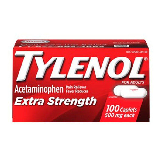 TYLENOL Extra Strength 500mg 100CT - Vitamins House