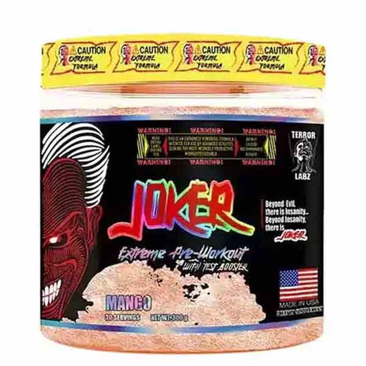 Terror Labz Joker Extreme Pre Workout With Test Booster 30 Servings - Vitamins House Terror Labz Joker Extreme Pre Workout With Test Booster 30 Servings - Vitamins House
