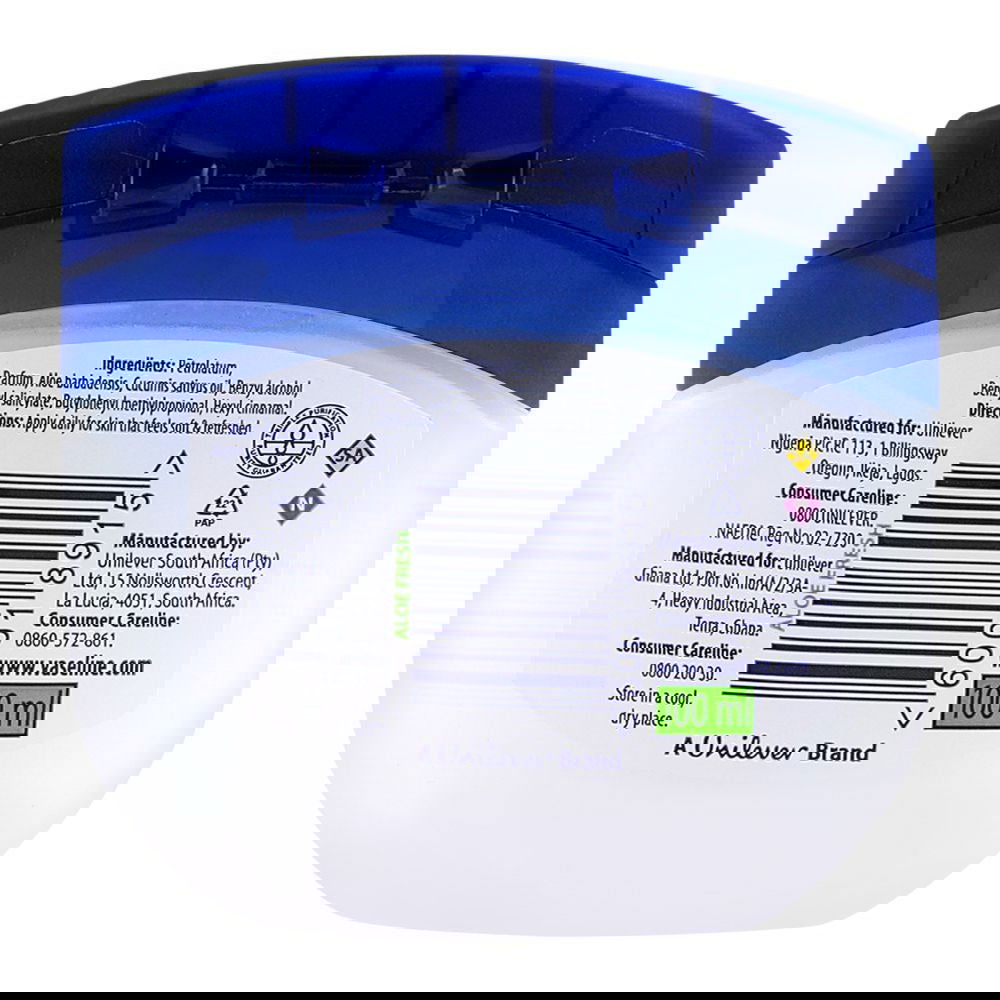 Vaseline Blueseal Light Hydrating Jelly Aloe Fresh, 100ml - Vitamins House Vaseline Blueseal Light Hydrating Jelly Aloe Fresh, 100ml - Vitamins House