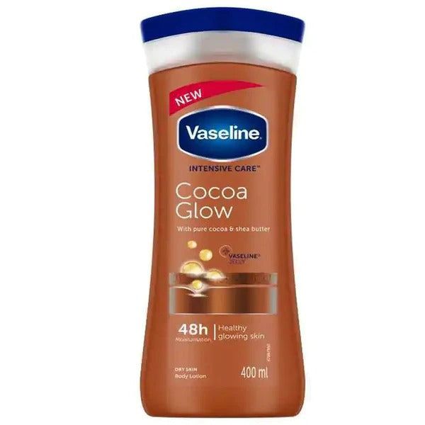 Vaseline Intensive Care Cocoa Glow Lotion, 400ml - Vitamins House Vaseline Intensive Care Cocoa Glow Lotion, 400ml - Vitamins House