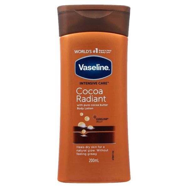 Vaseline Intensive Care Cocoa Radiant Lotion, 200ml - Vitamins House Vaseline Intensive Care Cocoa Radiant Lotion, 200ml - Vitamins House