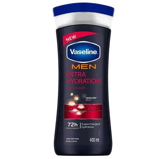 Vaseline Men Extra Hydration 72H Body Lotion, 400ml - Vitamins House