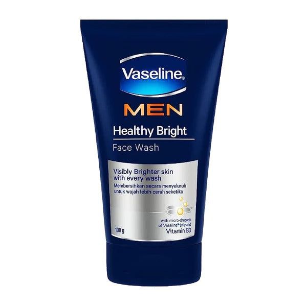 Vaseline Men Healthy Bright Face Wash, 100g - Vitamins House Vaseline Men Healthy Bright Face Wash, 100g - Vitamins House