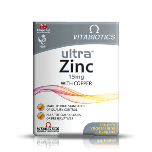 Vitabiotics Ultra Zinc 15mg 60ct in Pakistan
