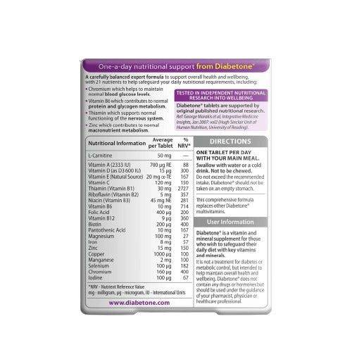 Vitabiotics Diabetone Original - Vitamins House