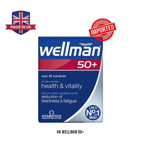 Vitabiotics Wellman 50+ 30 Tablets - Vitamins House