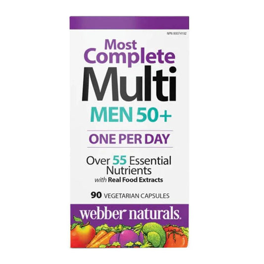 Webber Naturals Men's 50+ Most Complete Multi 90ct in Pakistan