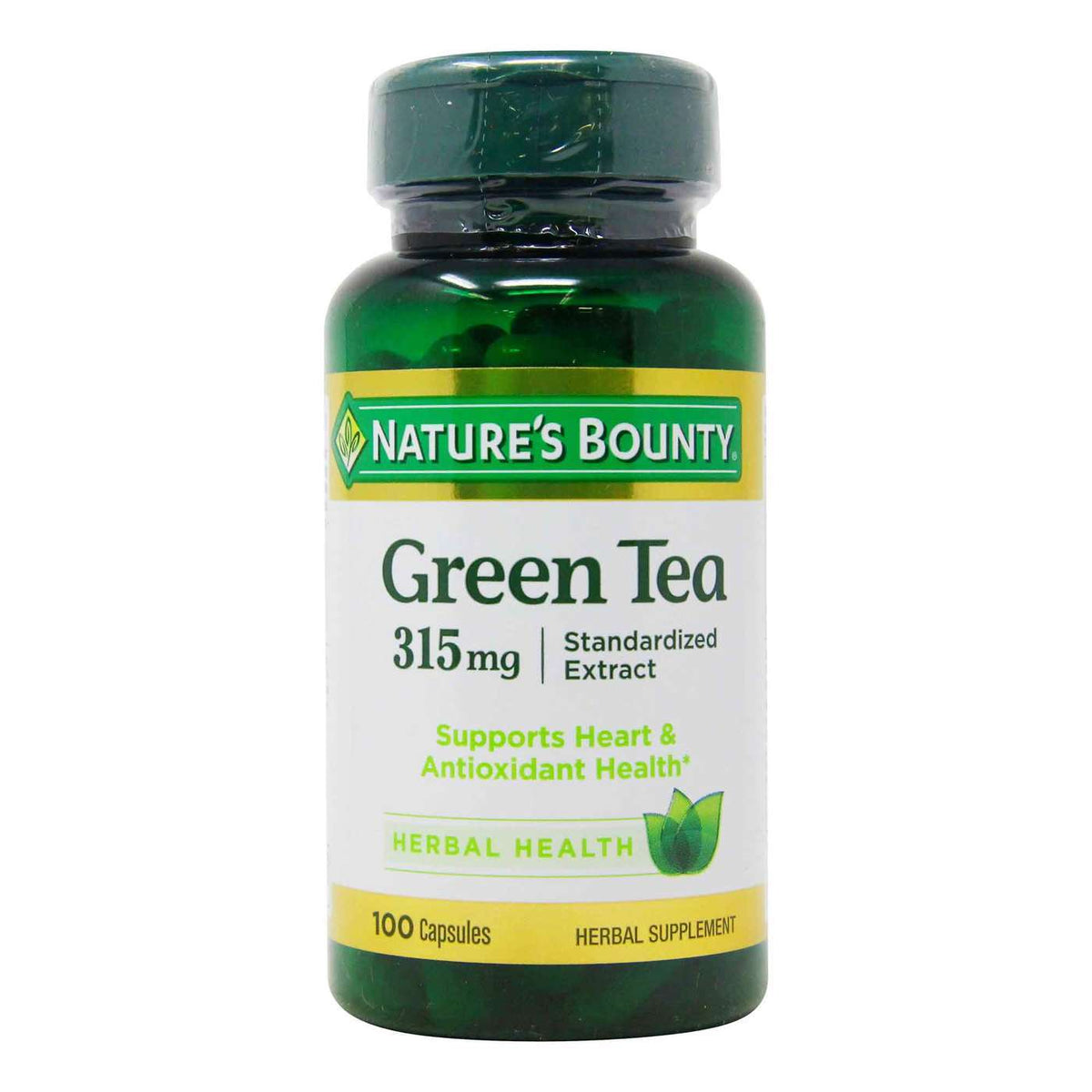 Nature's Bounty Green Tea Extract 315 mg - 100 Capsules