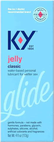 K-Y Jelly Personal Lubricant 4oz Fragrance Free 4 Ounce