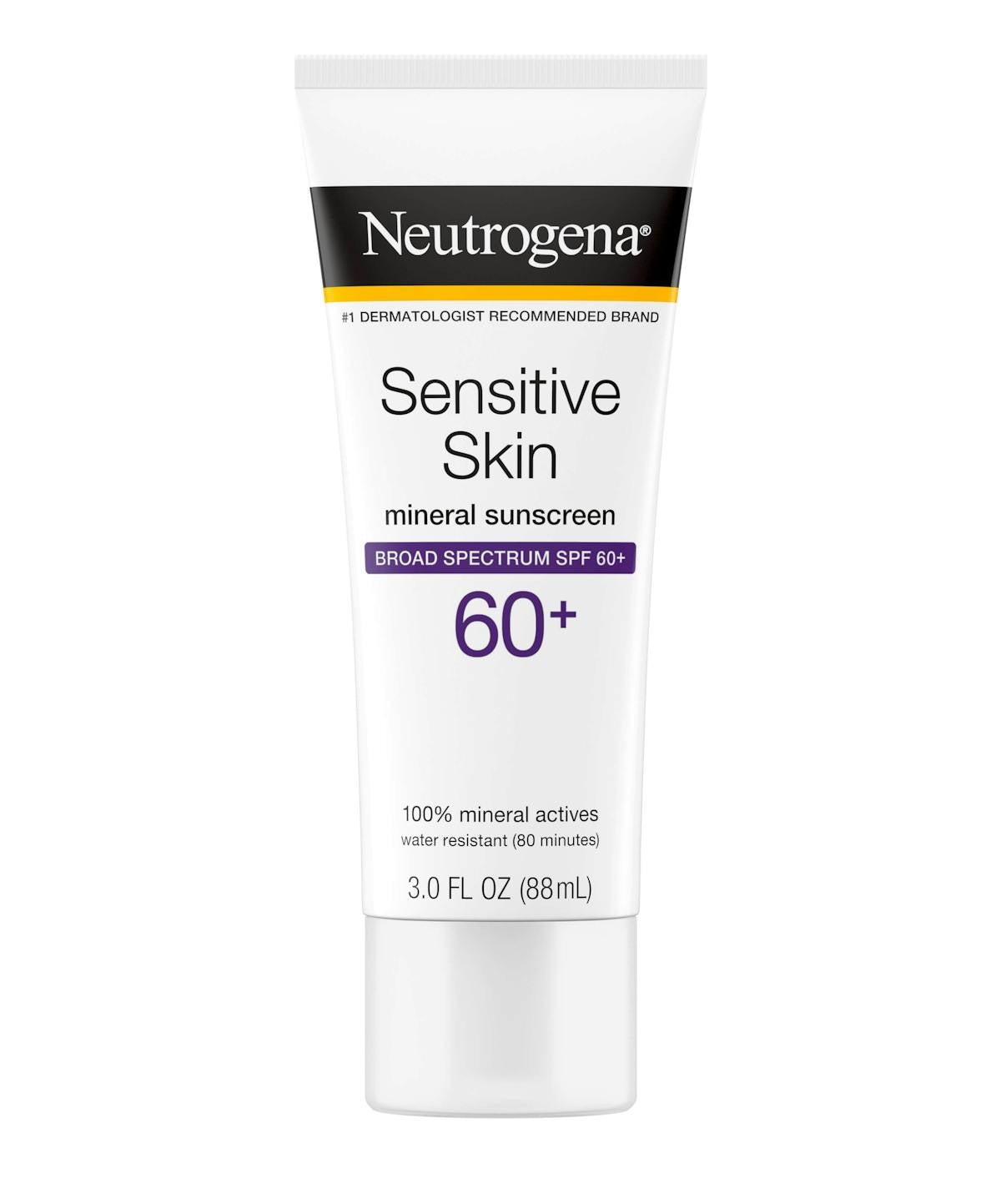 Neutrogena Sensitive Skin Mineral Sunscreen Broad Spectrum Spf 60+ 88Ml