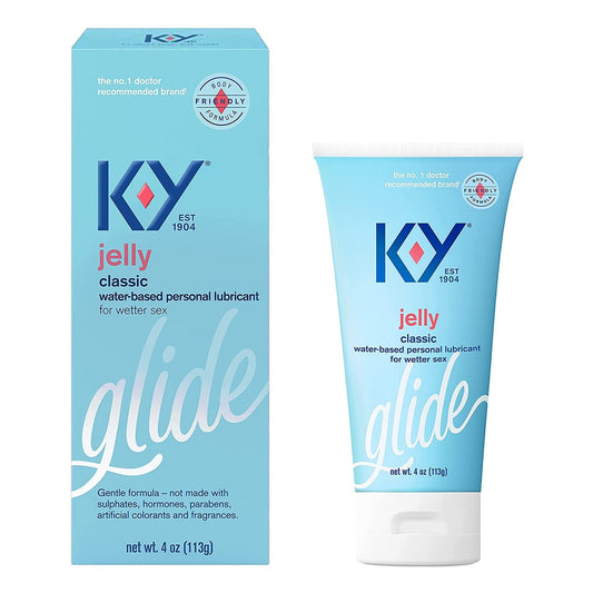 K-Y Jelly Personal Lubricant 4oz Fragrance Free 4 Ounce