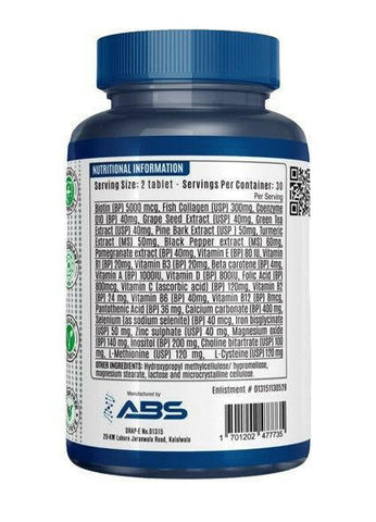 ABS Biotin Plus, 30 Ct - Vitamins House