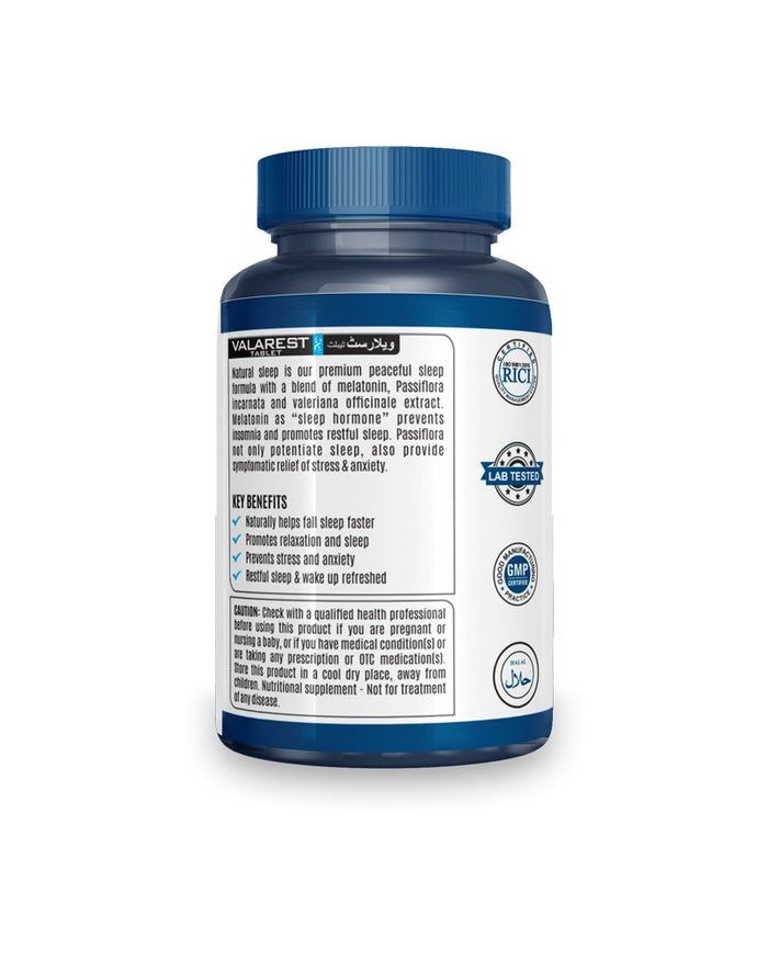 ABS Natural Sleep With Melatonin, 30 Ct - Vitamins House