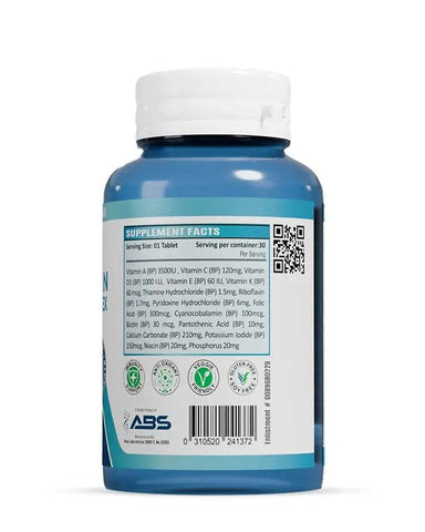 ABS Multi-Vitamin & Mineral Complex, 30 Ct - Vitamins House