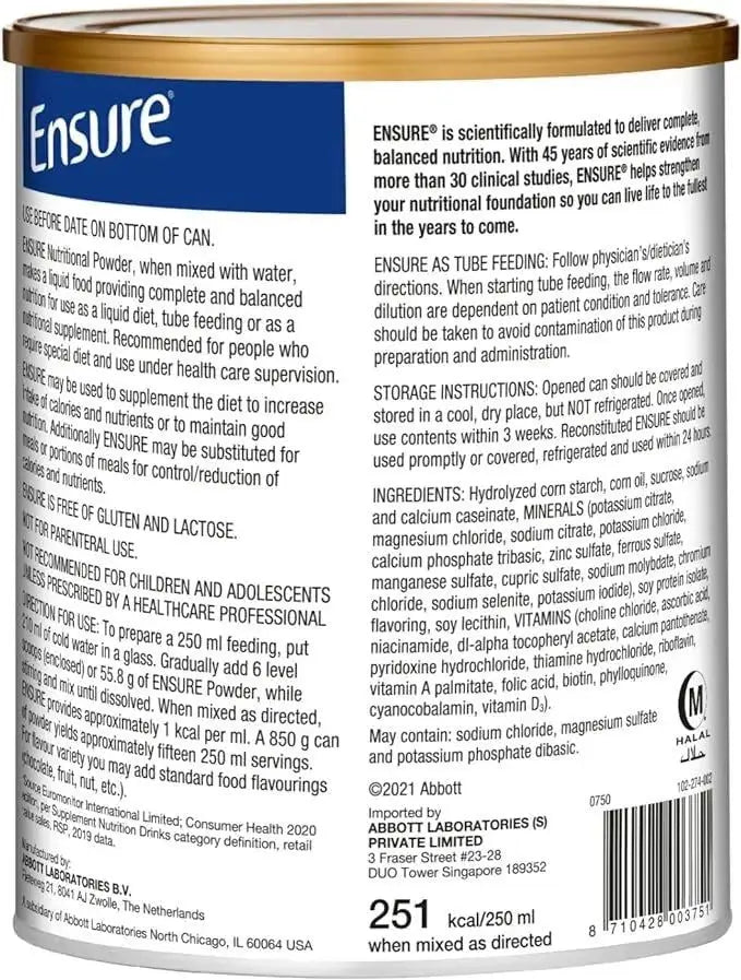 Abbott Ensure Chocolate, 850g -  - Vitamins House