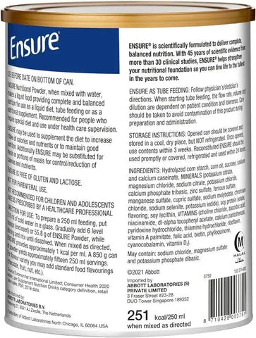 Abbott Ensure Chocolate, 850g -  - Vitamins House