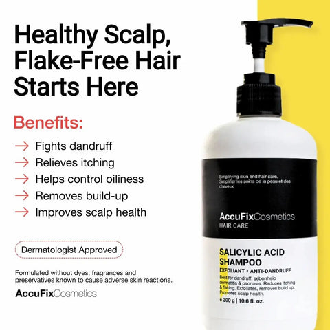 AccuFix Cosmetics Salicylic Acid Shampoo | Medicated Dandruff Shampoo