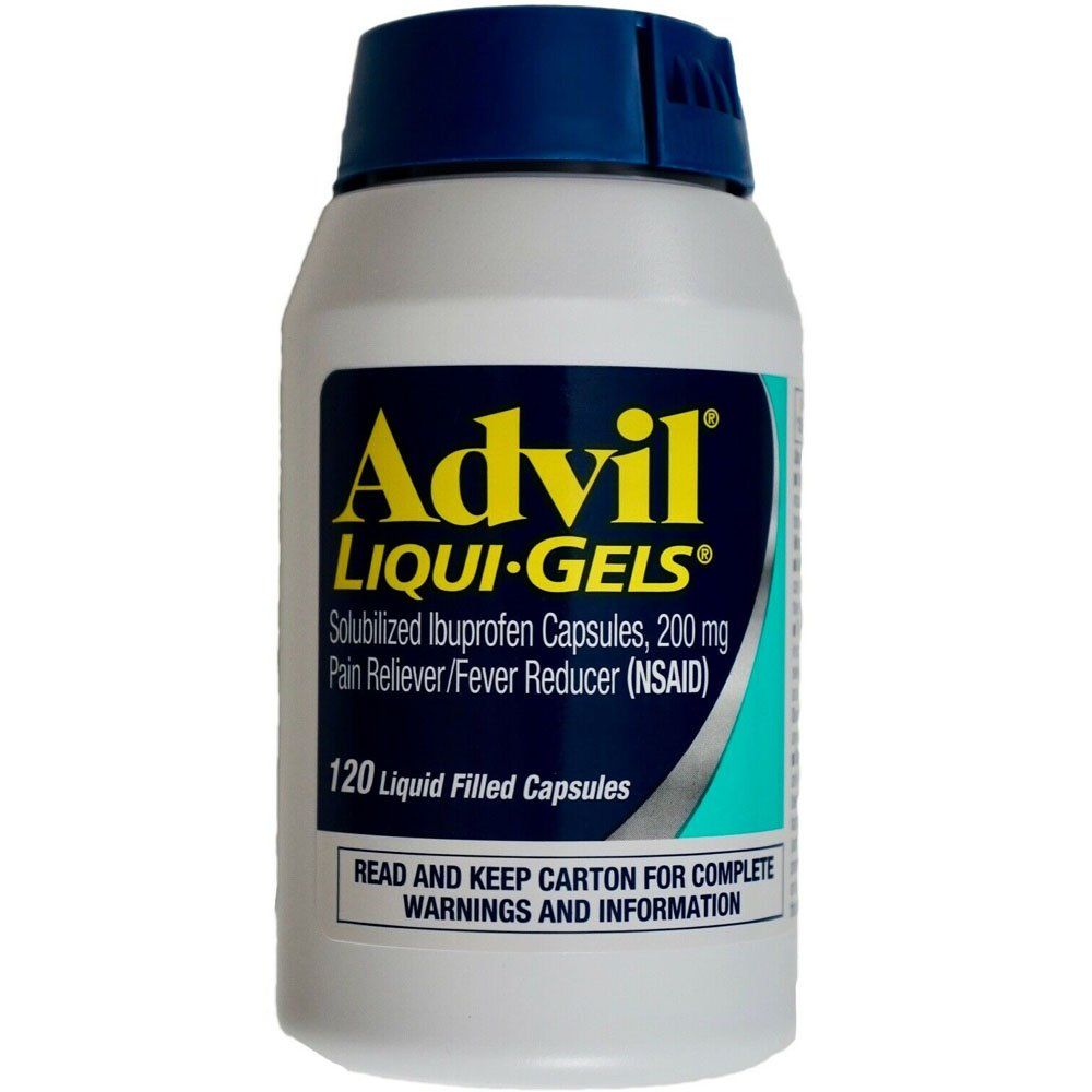 Advil Liquid Gels 120 Capsules - Vitamins House