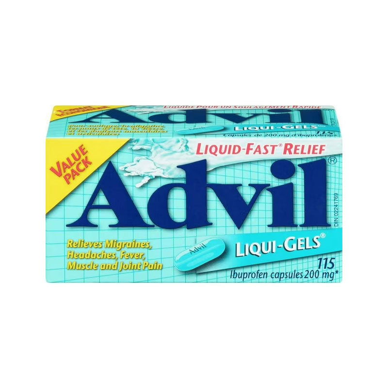 Advil Liquid Gels Ibuprofen 200mg 115ct - Vitamins House