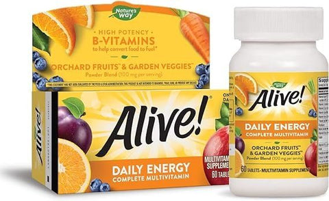 Alive Daily Energy Complete Energy 60 Tablets - Vitamins House