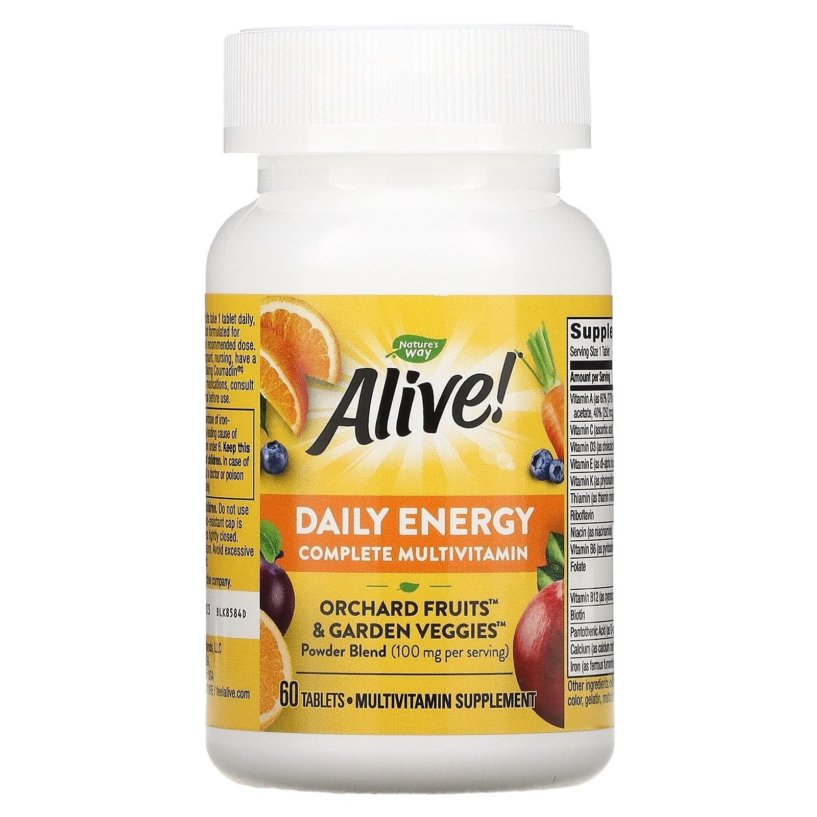 Alive Daily Energy Complete Energy 60 Tablets - Vitamins House