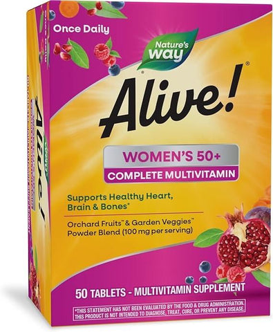 Alive Women’s 50+ Complete Multivitamin 50 Tablets - Vitamins House