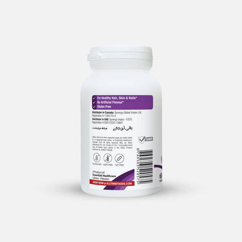 AllTime Biotin 5K (Biotin 5000mcg), 60 Ct - Vitamins House