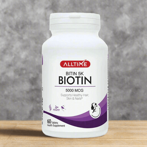 AllTime Biotin 5K (Biotin 5000mcg), 60 Ct - Vitamins House