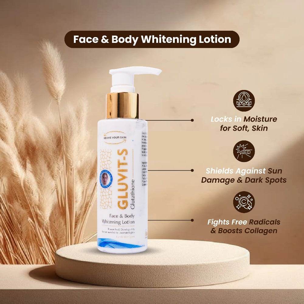 Gluvit-S Glutathione Face & Body Whitening Lotion