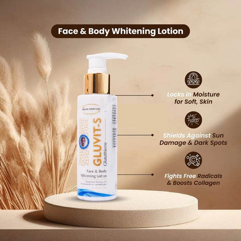 Gluvit-S Glutathione Face & Body Whitening Lotion